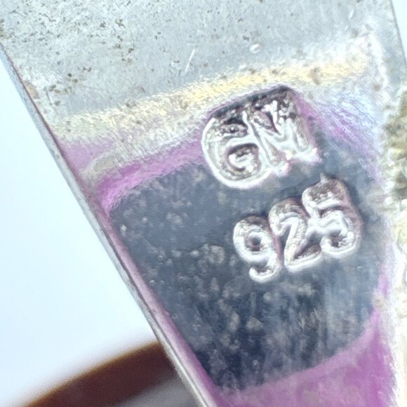 VTG Solid Sterling Silver 925 White Crystal Cross Pendant Size 3" Length - Picture 6 of 9